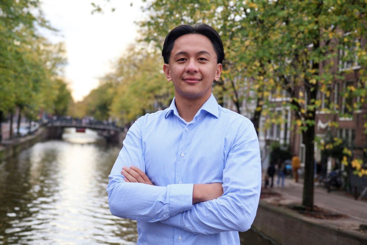 Close-up shot van Chris Abear, Co-founder van Nodient